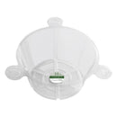 Crescent Garden 5 in. H X 10 in. D Polyethylene Hanging Basket Drip Pan Clear, Pack of 25