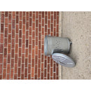 Behrens 7.5 gal Silver Galvanized Steel Trash Burner Can Lid Included Animal Proof/Animal Resistant, Pack of 6