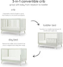 dadada Soho 3-in-1 Convertible Crib - Sage