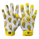 Cutters Game Day Receiver Gloves Youth - Smile L/XL