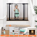 Auto Close Baby Gate, 29.5"-40.5" Extra Wide Black