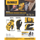 DeWalt Unisex Indoor/Outdoor Mechanic Mechanic's Glove Black/Yellow M 1 pair