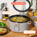 4 Qt Digital Slow Cooker - Porcini Taupe