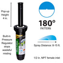 Rain Bird 4 in. H Half-Circle Pop-Up Spray Head