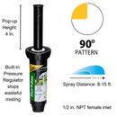 Rain Bird 4 in. H Quarter-Circle Pop-Up Spray Head