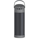 16oz Stainless Steel FUNtainer Water Bottle - Charcoal Pearl