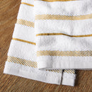 Kitchen Towel 4-Pack Set - Orange Sorbet Yellow/White