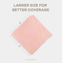Hooded Muslin Cotton Towel for Kids - Large 32” x 32”
