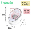 Soothing Baby Bouncer with Vibrating Infant Seat - Flora
