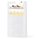 2-in-1 Breathable Two-Sided Portable Mini Crib Mattress - White
