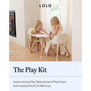 Play Kit (Play Table/Play Chair Set) - Coconut table w/ Charcoal Chairs