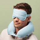Neck Pillow and Eye Mask Set - Muddy Aqua