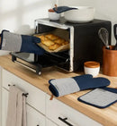 4-Piece Silicone Kitchen Set - Gray & White Striped