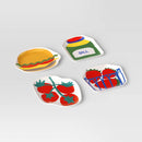Set of 4 Melamine Figural Appetizer Plates