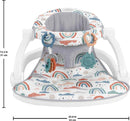Sit-Me-Up Floor Seat - Rainbow Showers