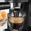 4-Shot Espresso, Cappuccino, and Latte Maker - Black