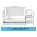 Steveston 5-in-1 Convertible Baby Crib & Changer - White