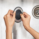 Silicone Sink Strainer with Stopper - Black