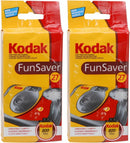 Kodak Funsaver 35mm One-Time-Use Disposable Camera with Flash (27 Exposures, 2-Pack)