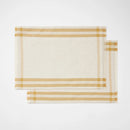 2pk Basket Tan Plaid Placemats