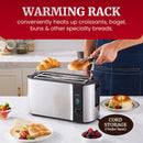 4 Slice Long Slot Toaster - Stainless Steel