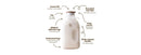 60oz Glass Milk Jug with Easy-Pour Spout