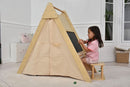 Oak - Wood Learning Tent and Climber With Desk and Chair