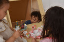 Oak - Wood Learning Tent and Climber With Desk and Chair