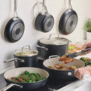 Hard-Anodized Ceramic Induction Cookware Set, 11-piece - Black