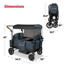 Pathfinder+ Quad 4 Seat Stroller Wagon - Steel Gray