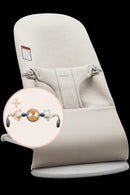 Baby Bouncer Bundle with Toy - Light Beige