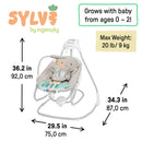 Simple Comfort Compact Soothing Swing - Sylvi