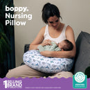 Nursing Pillow - Gray Geometric Dinos