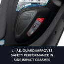 Revolve 360 Slim 2-in-1 Rotational Convertible Car Seat with Quick Clean Covert - Stow Blue