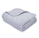 Baby Muslin Blanket, Large 40" X 40" By Comfy Cubs - Heather