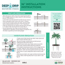 Deep Drip For 1/4 in. Tubing Drip Irrigation Watering Stake 36 in. H 1 pk