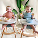 3-In-1 Convertible Wooden High Chair - Blue