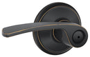 Schlage F Series F40VMER716 Privacy Lever, Mechanical Lock, Aged Bronze, Residential, 2 Grade, 7/8 in Housing Dia, Metal