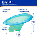 Spring Float Papasan Pool Lounger with Hyper-Flate Valve - Blue