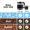 2-Way Programmable Iced/Hot Coffee Maker - Single-Serve & 12 Cup