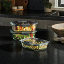 6pc Brilliance Glass Food Storage Containers
