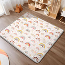 Foldable Baby Play Mat - 50 x 50 -  Colorful+Rain