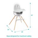 360 Cloud High Chair - White