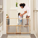 Adjustable Diamond Mesh Pet Gate - White