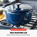 5.5qt Cast Enamel Dutch Oven Oxford Blue