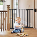 30" Tall Baby Gate for Stairs Doorways - Black