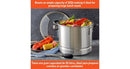 32Qt Aluminum Steamer with Glass Lid