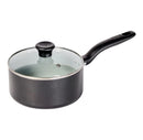 Ceramic Nonstick Sauce Pan with Lid - Black