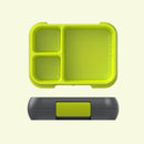 Leak Proof Lunch Box with Removable Divider - Charcoal/Lime
