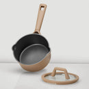 2qt Nonstick Sauce Pan with Lid - Taupe